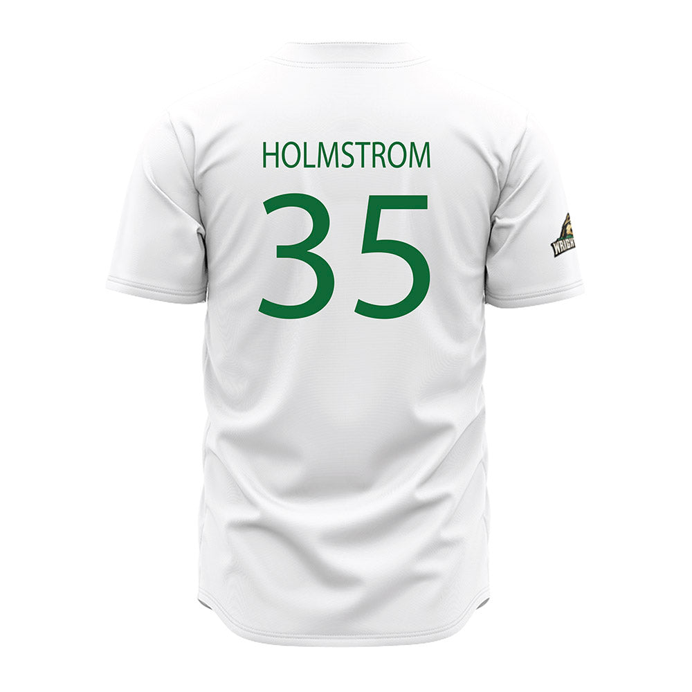 Wright State - NCAA Baseball : Keegan Holmstrom - White Jersey-1