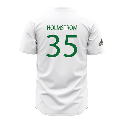 Wright State - NCAA Baseball : Keegan Holmstrom - White Jersey-1