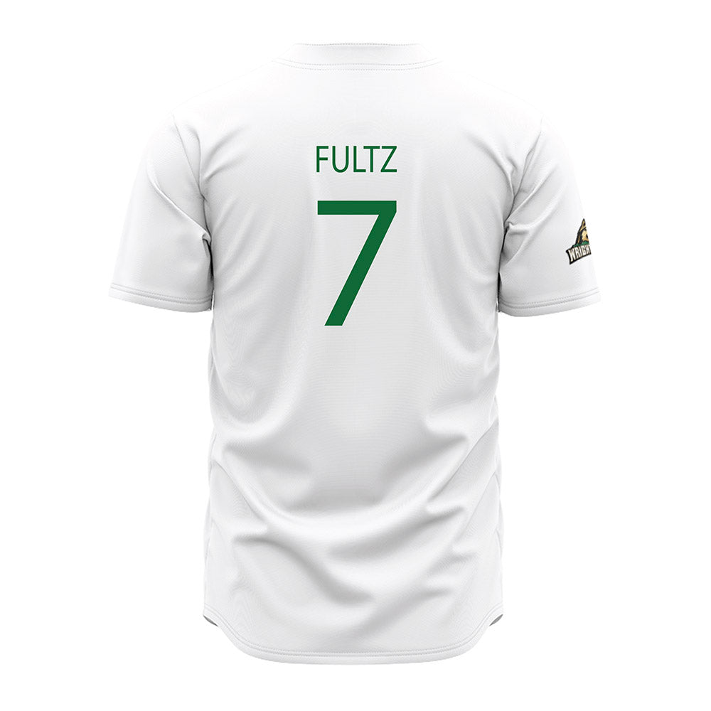 Wright State - NCAA Baseball : Patrick Fultz - White Jersey-1