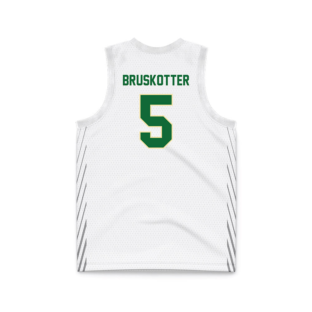 Wright State - NCAA Men's Basketball : Alex Bruskotter - White Basketball Jersey-1