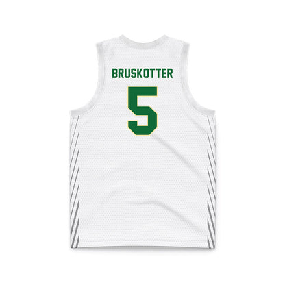 Wright State - NCAA Men's Basketball : Alex Bruskotter - White Basketball Jersey-1