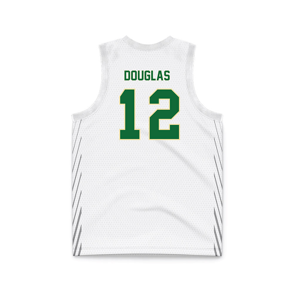 Wright State - NCAA Men's Basketball : PJ Douglas - White Basketball Jersey-1