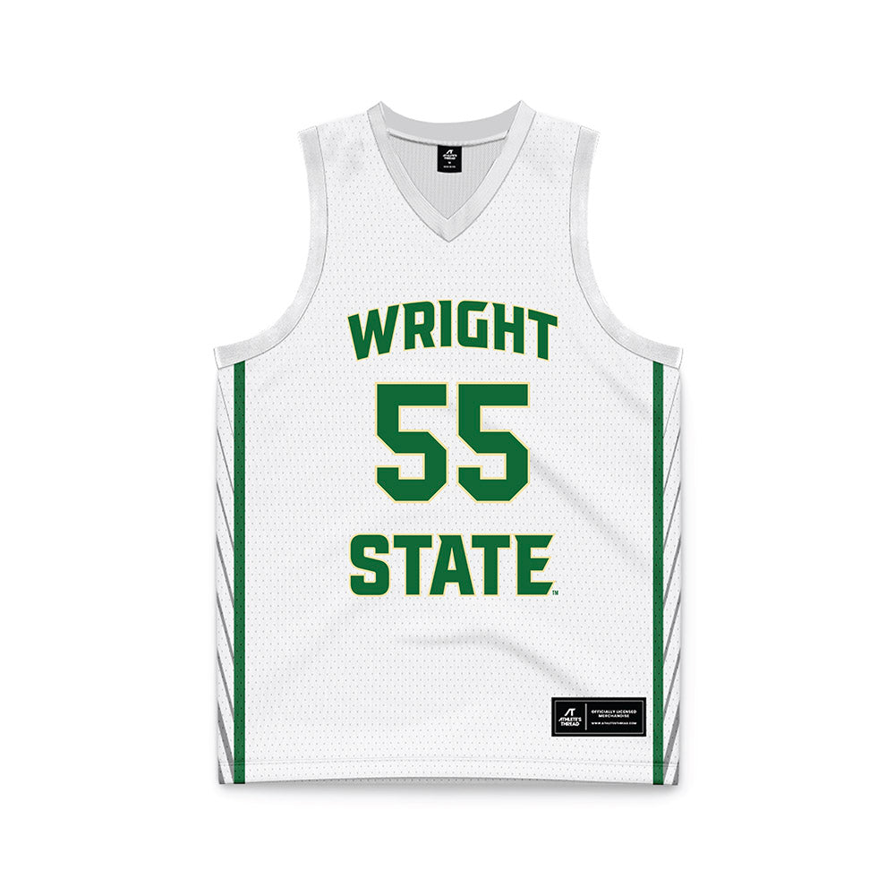 Wright State - NCAA Men's Basketball : Michael Cooper - White Basketball Jersey-0