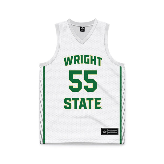 Wright State - NCAA Men's Basketball : Michael Cooper - White Basketball Jersey-0
