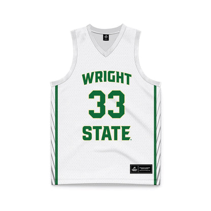 Wright State - NCAA Men's Basketball : Michael Imariagbe - White Basketball Jersey-0