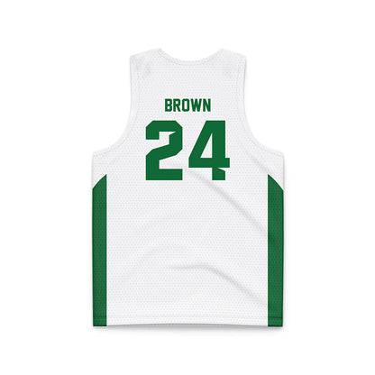 Wright State - NCAA Women's Basketball : Olivia Brown - White Basketball Jersey-1