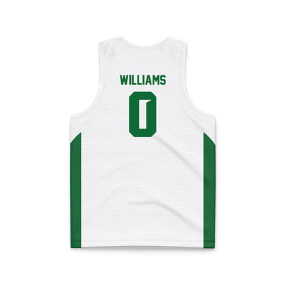 Wright State - NCAA Women's Basketball : Breezie Williams - White Basketball Jersey-1