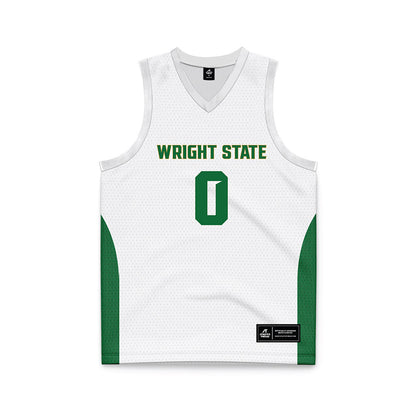 Wright State - NCAA Women's Basketball : Breezie Williams - White Basketball Jersey-0