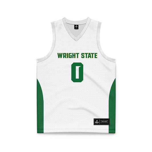 Wright State - NCAA Women's Basketball : Breezie Williams - White Basketball Jersey-0
