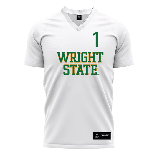 Wright State - NCAA Women's Soccer : Jordan Frantz - White Soccer Jersey-0