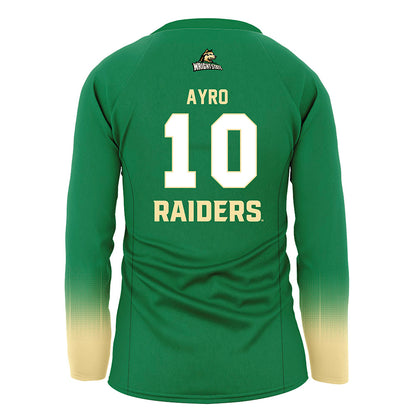 Wright State - NCAA Women's Volleyball : Mya Ayro - Green Volleyball Jersey-1