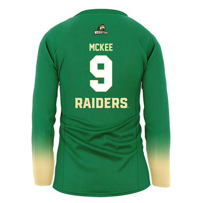 Wright State - NCAA Women's Volleyball : Greta McKee - Green Volleyball Jersey-1