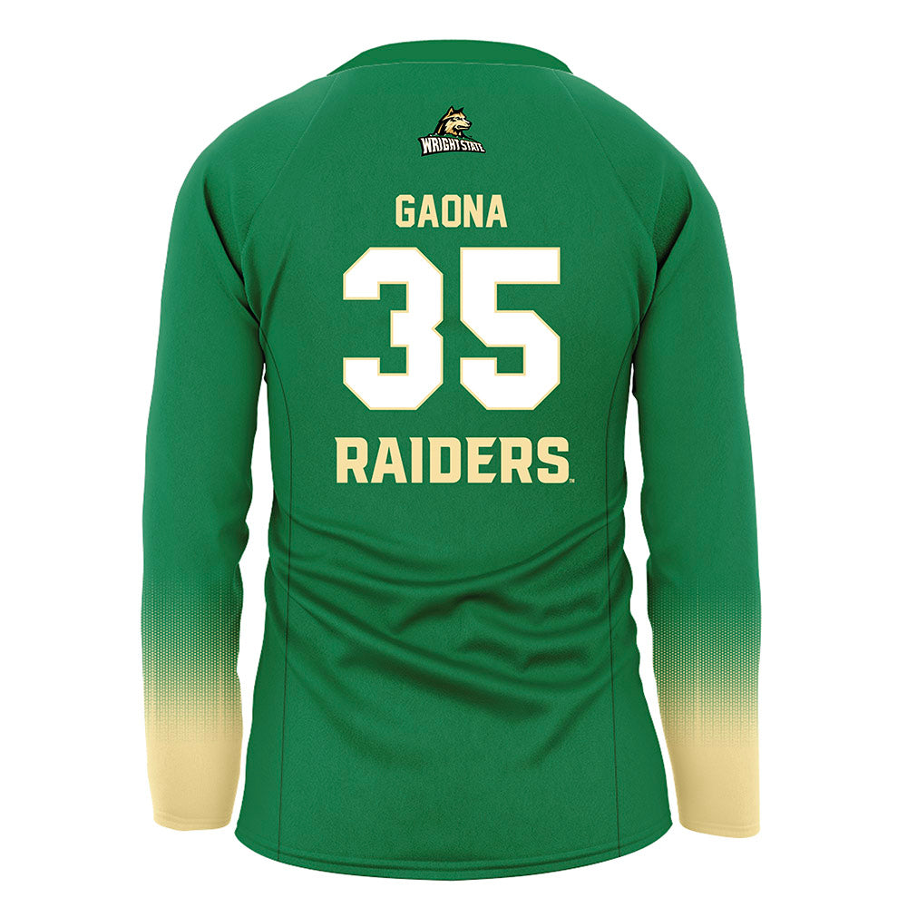 Wright State - NCAA Women's Volleyball : Ella Gaona - Green Volleyball Jersey-1