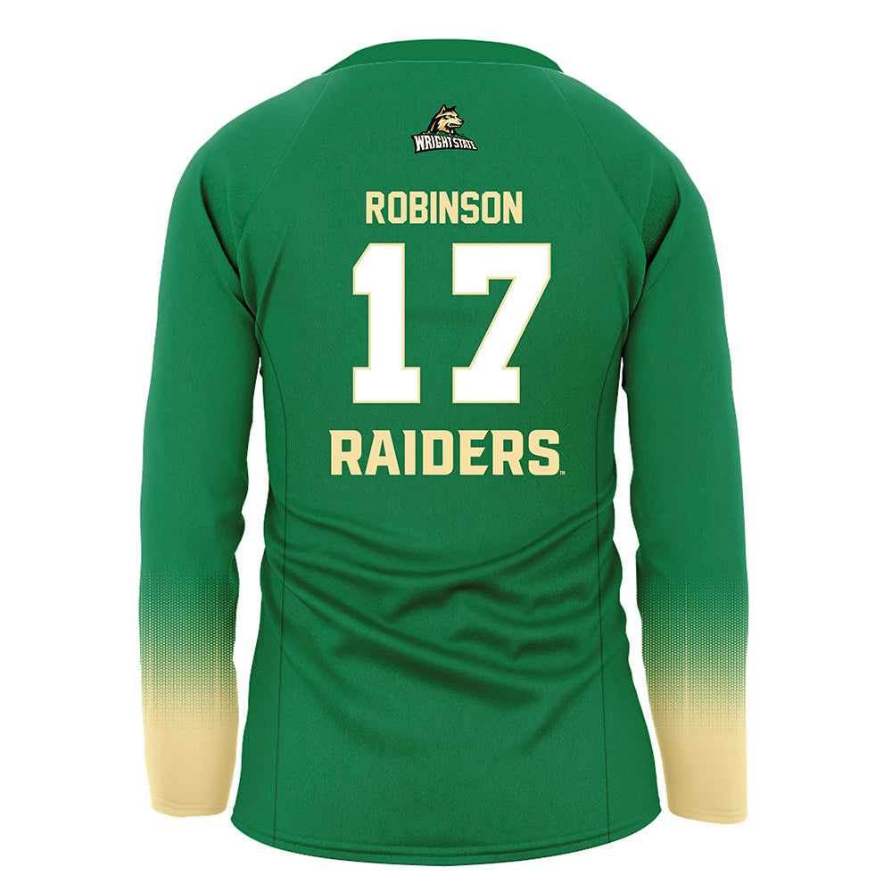 Wright State - NCAA Women's Volleyball : Haley Robinson - Green Volleyball Jersey-1