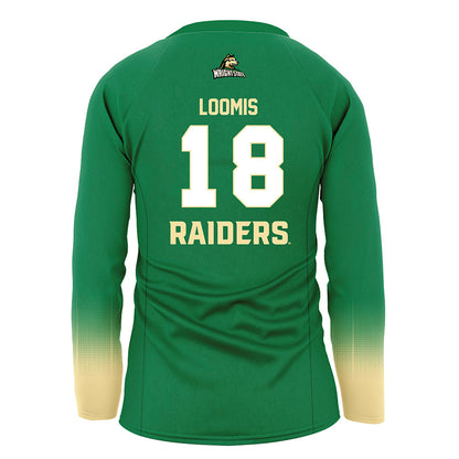 Wright State - NCAA Women's Volleyball : Sophia Loomis - Green Volleyball Jersey-1