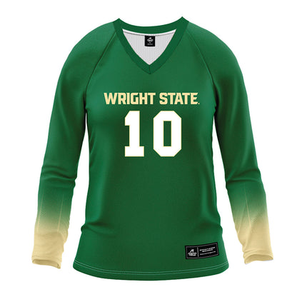 Wright State - NCAA Women's Volleyball : Mya Ayro - Green Volleyball Jersey-0