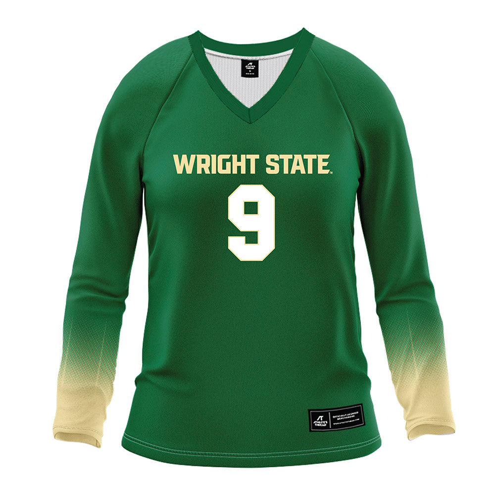 Wright State - NCAA Women's Volleyball : Greta McKee - Green Volleyball Jersey-0