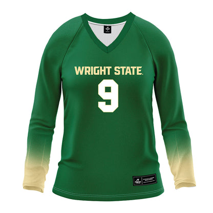 Wright State - NCAA Women's Volleyball : Greta McKee - Green Volleyball Jersey-0