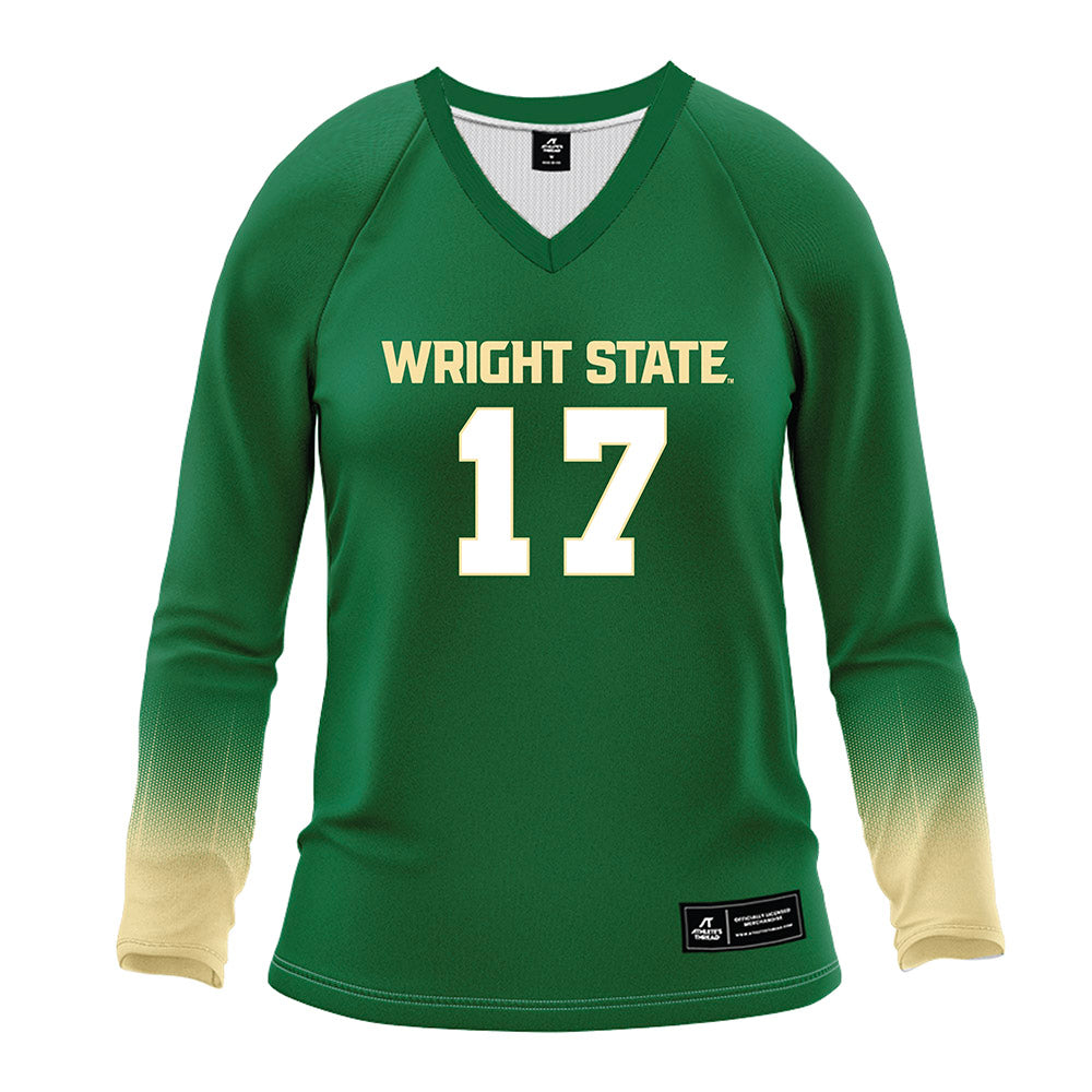 Wright State - NCAA Women's Volleyball : Haley Robinson - Green Volleyball Jersey-0