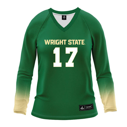 Wright State - NCAA Women's Volleyball : Haley Robinson - Green Volleyball Jersey-0
