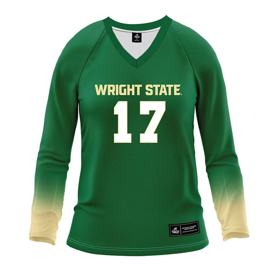 Wright State - NCAA Women's Volleyball : Haley Robinson - Green Volleyball Jersey-0