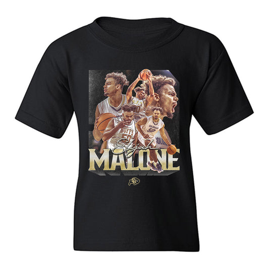Colorado - NCAA Men's Basketball : Elijah Malone - Player Collage Youth T-Shirt-0