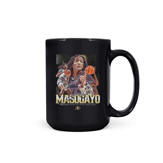 Colorado - NCAA Women's Basketball : Jade Masogayo - Player Collage Coffee Mug-0