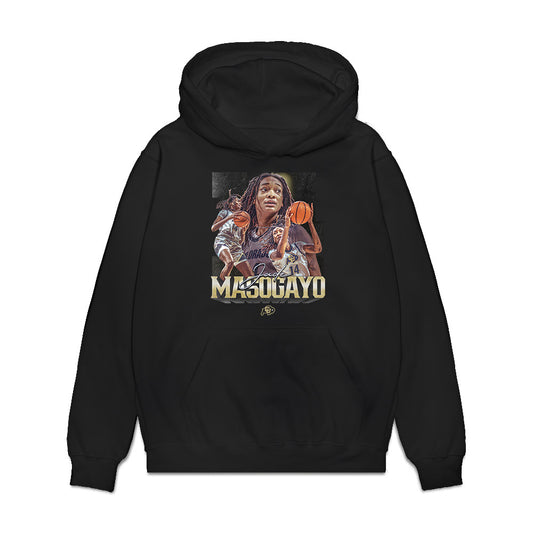 Colorado - NCAA Women's Basketball : Jade Masogayo - Player Collage Premium Hooded Sweatshirt-0