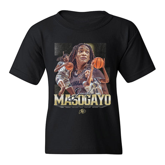 Colorado - NCAA Women's Basketball : Jade Masogayo - Player Collage Youth T-Shirt-0