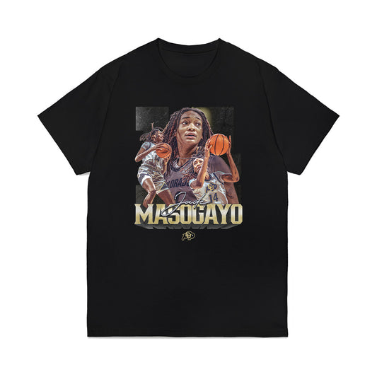 Colorado - NCAA Women's Basketball : Jade Masogayo - Player Collage Premium T-Shirt-0