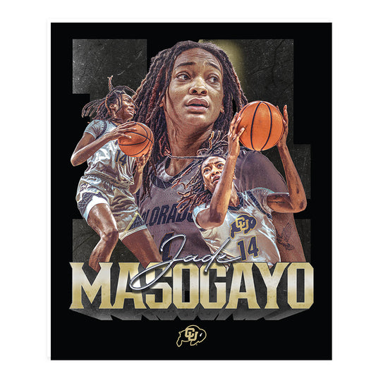 Colorado - NCAA Women's Basketball : Jade Masogayo - Player Collage Poster 20x24-0