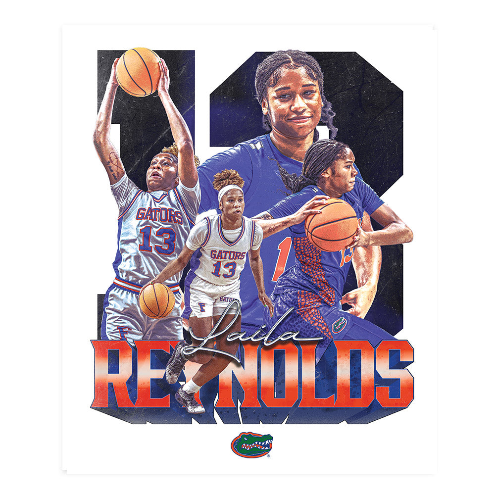 Florida - NCAA Women's Basketball : Laila Reynolds - Player Collage Poster 20x24-0