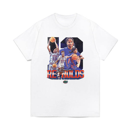 Florida - NCAA Women's Basketball : Laila Reynolds - Player Collage Premium T-Shirt-0
