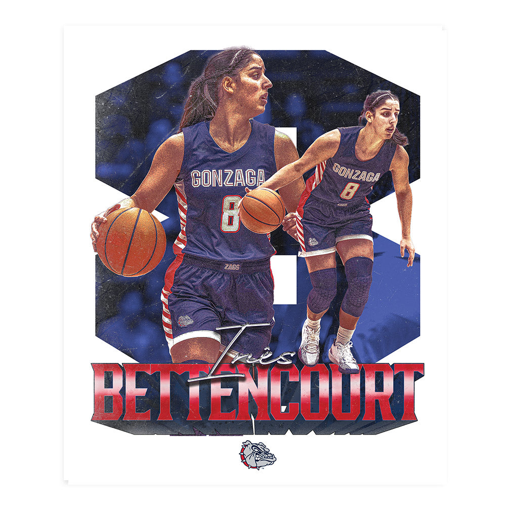 Gonzaga - NCAA Women's Basketball : Ines Bettencourt - Poster 20x24-0