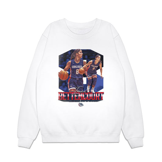 Gonzaga - NCAA Women's Basketball : Ines Bettencourt - Premium Crewneck Sweatshirt-0