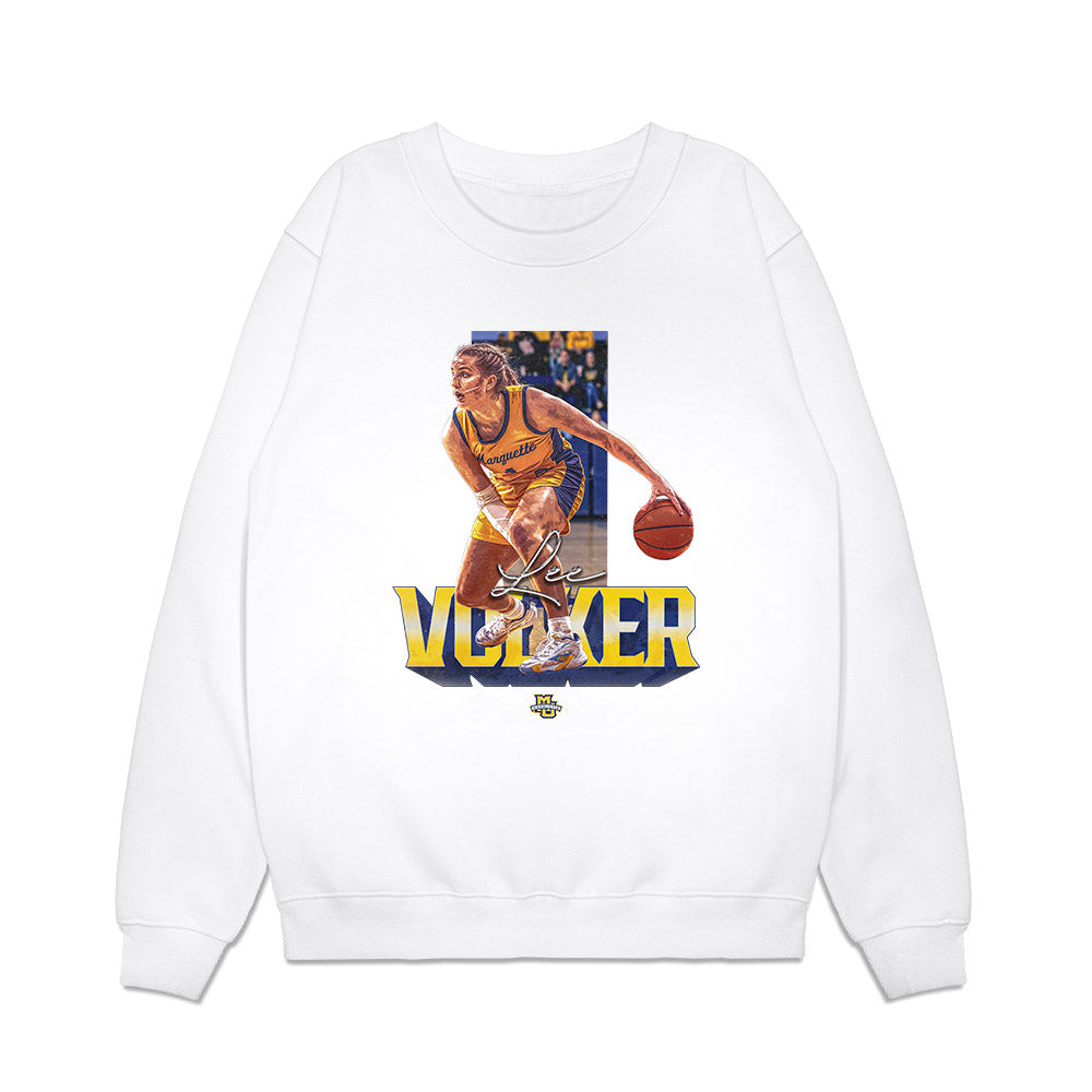 Marquette - NCAA Women's Basketball : Lee Volker - Premium Crewneck Sweatshirt-0
