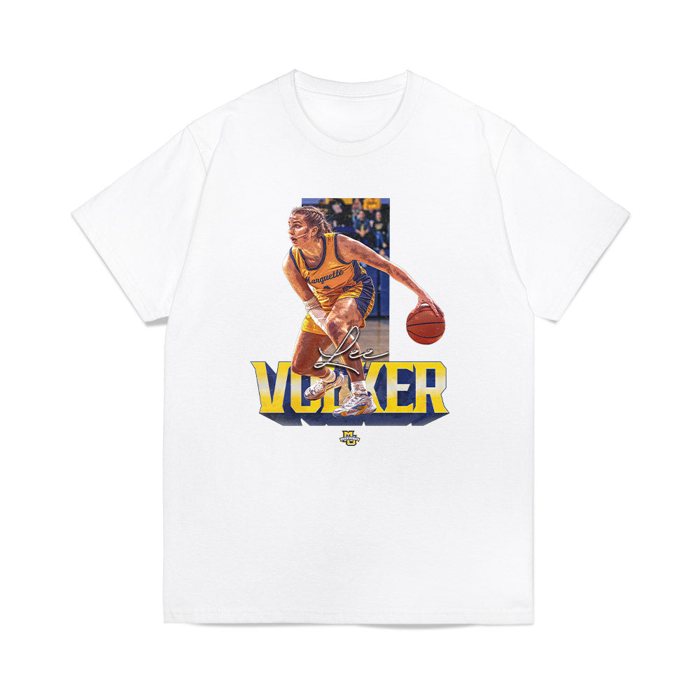Marquette - NCAA Women's Basketball : Lee Volker - Premium T-Shirt-0