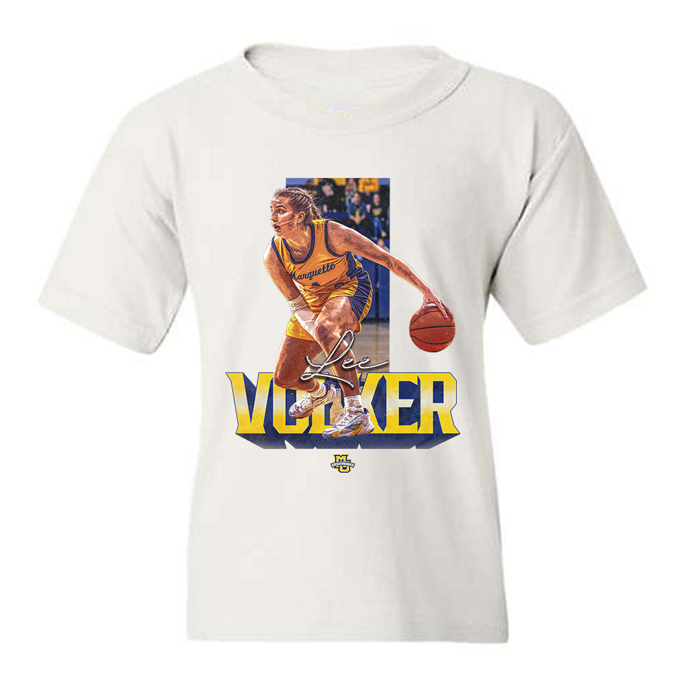 Marquette - NCAA Women's Basketball : Lee Volker - Youth T-Shirt-0