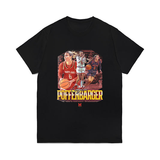 Maryland - NCAA Women's Basketball : Saylor Poffenbarger - Collage Comfort Colors T-Shirt-0