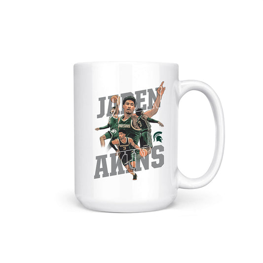 Michigan State - NCAA Men's Basketball : Jaden Akins - Coffee Mug-0