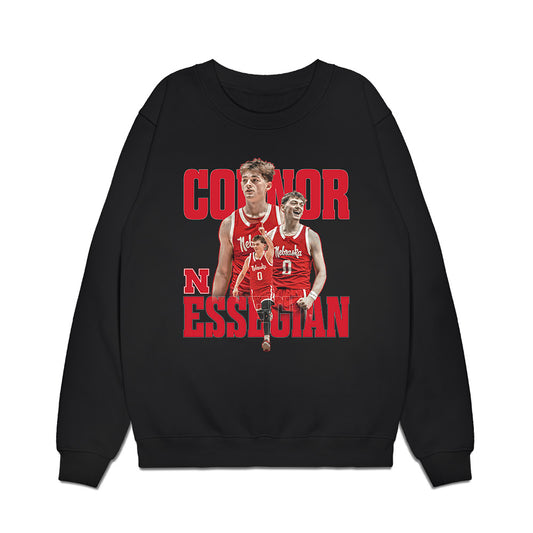 Nebraska - NCAA Men's Basketball : Connor Essegian - Collage Premium Crewneck Sweatshirt-0