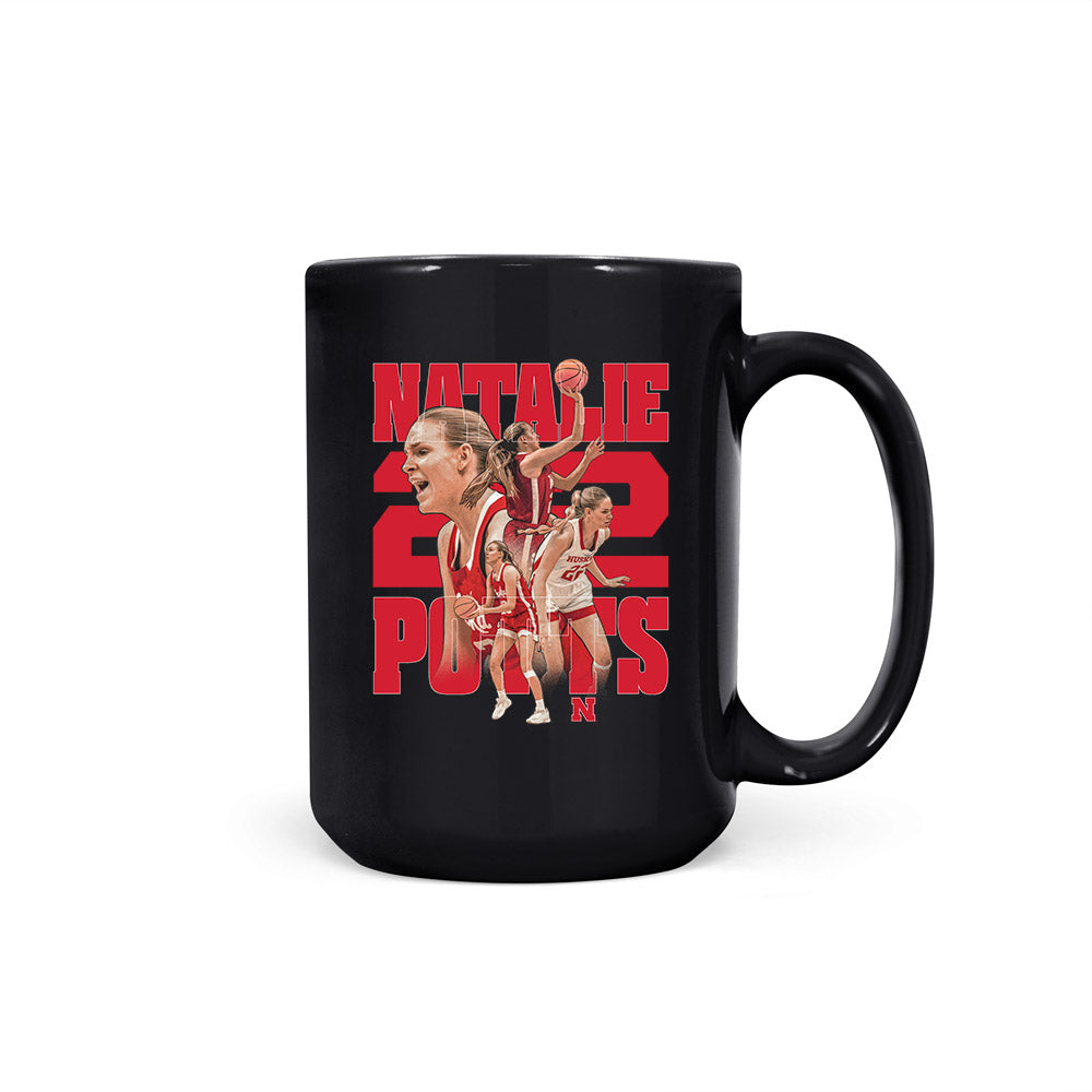 Nebraska - NCAA Women's Basketball : Natalie Potts - Player Collage Coffee Mug-0