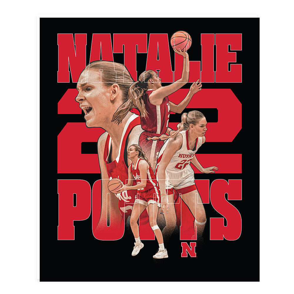 Nebraska - NCAA Women's Basketball : Natalie Potts - Player Collage Poster 20x24-0