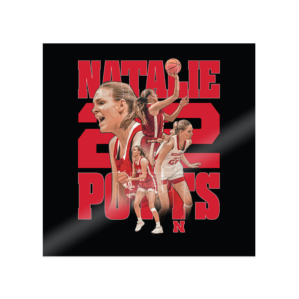 Nebraska - NCAA Women's Basketball : Natalie Potts - Player Collage Sticker-0