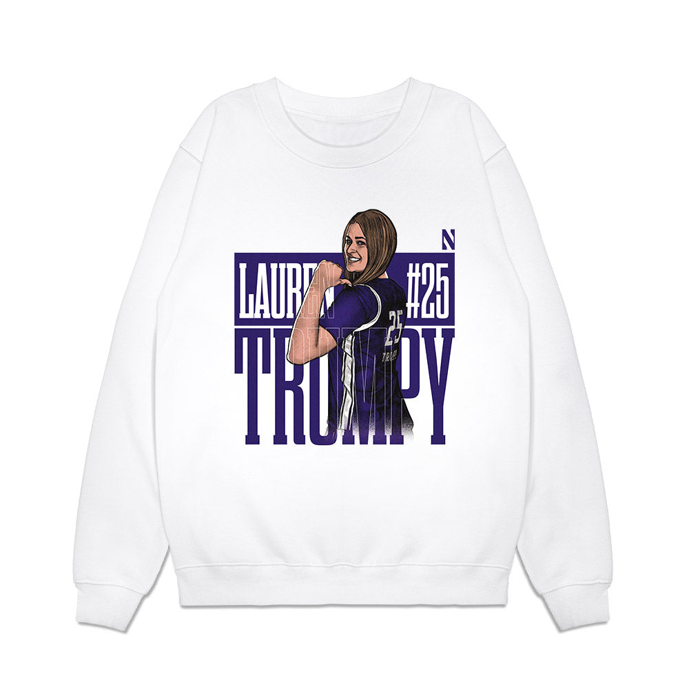 Northwestern - NCAA Women's Basketball : Lauren Trumpy - Collage Premium Crewneck Sweatshirt-0