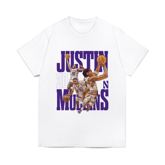 Northwestern - NCAA Men's Basketball : Justin Mullins - Collage Comfort Colors T-Shirt-0