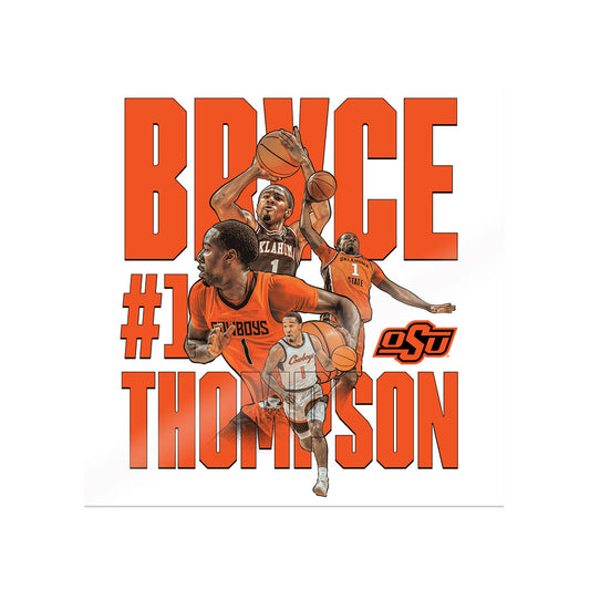 Oklahoma State - NCAA Men's Basketball : Bryce Thompson - Player Collage Sticker-0