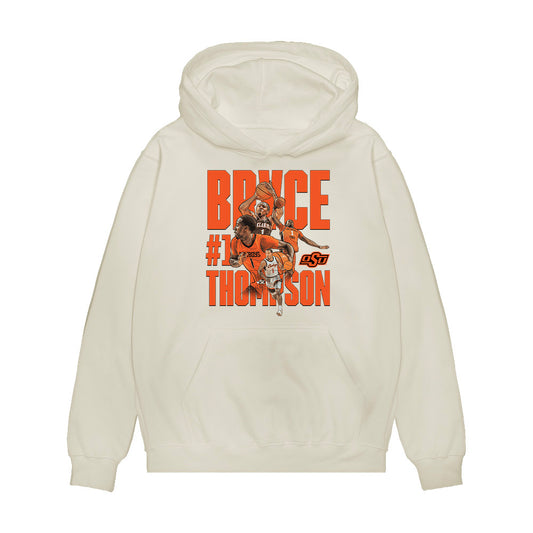 Oklahoma State - NCAA Men's Basketball : Bryce Thompson - Player Collage Premium Hooded Sweatshirt-0