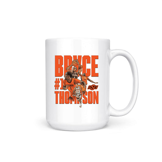 Oklahoma State - NCAA Men's Basketball : Bryce Thompson - Player Collage Coffee Mug-0