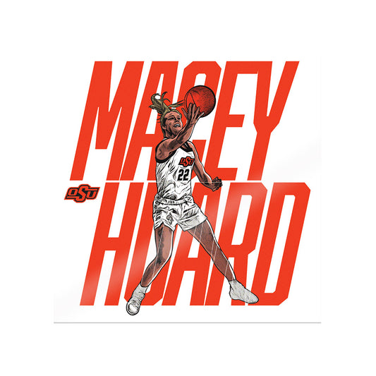 Oklahoma State - NCAA Women's Basketball : Macey Huard - Player Collage Sticker-0